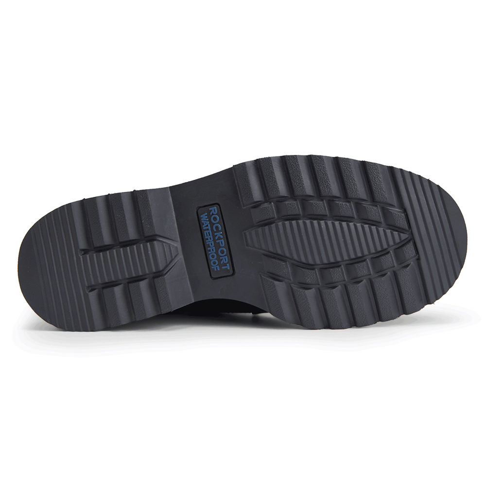 Kozaki Rockport Męskie Czarne - Northfield Waterproof Plain Toe - LH7914306